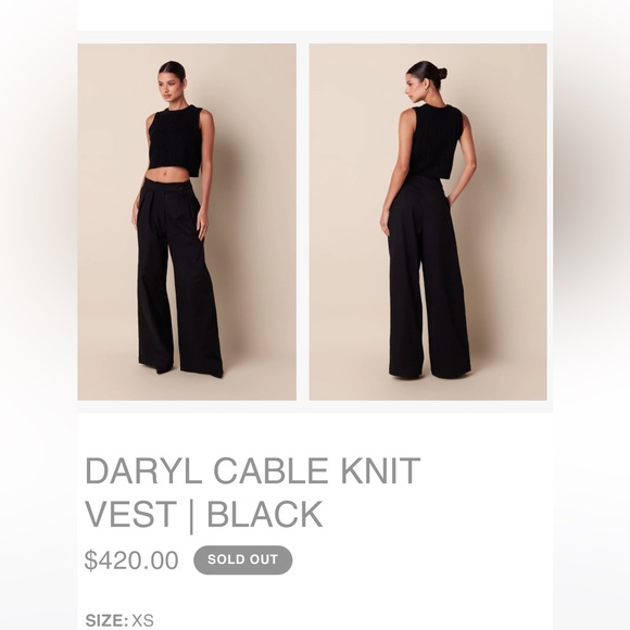 Sablyn 💯 cashmere Daryl knit top - Picture 3 of 16